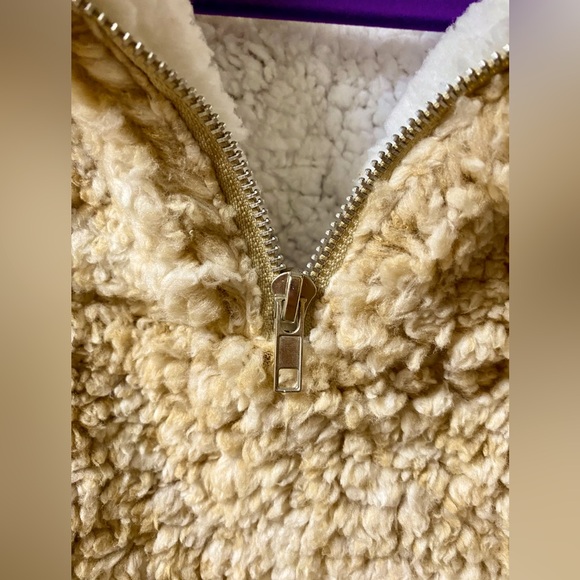 Fantastic Fawn 1/4” Zip Sherpa Pullover - Picture 7 of 15
